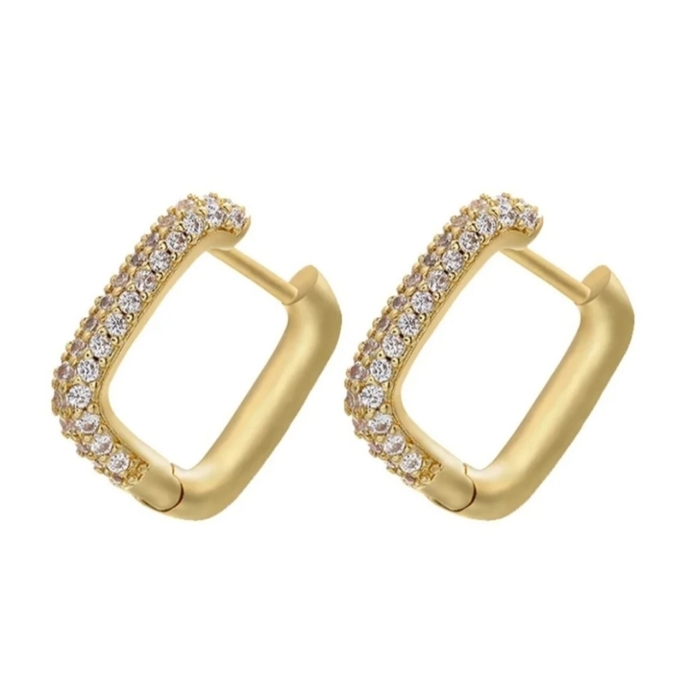 Trendy Square Hoop Earrings